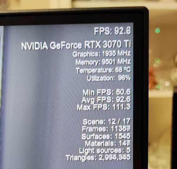 видеокарта Palit NVIDIA GeForce RTX 3070TI, PA-RTX3070TI GAMEROCK 8G в тесте производительности и температуры